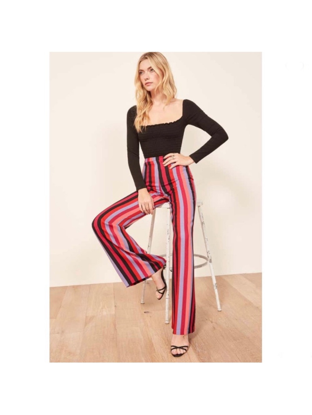 reformation 'sorrenti' wide leg pants